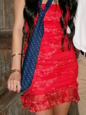 Lulus Red Strapless Dress